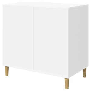 Kočičí dům Bílá 72 x 42.5 x 70 cm kompozitní dřevo - obrázek 8