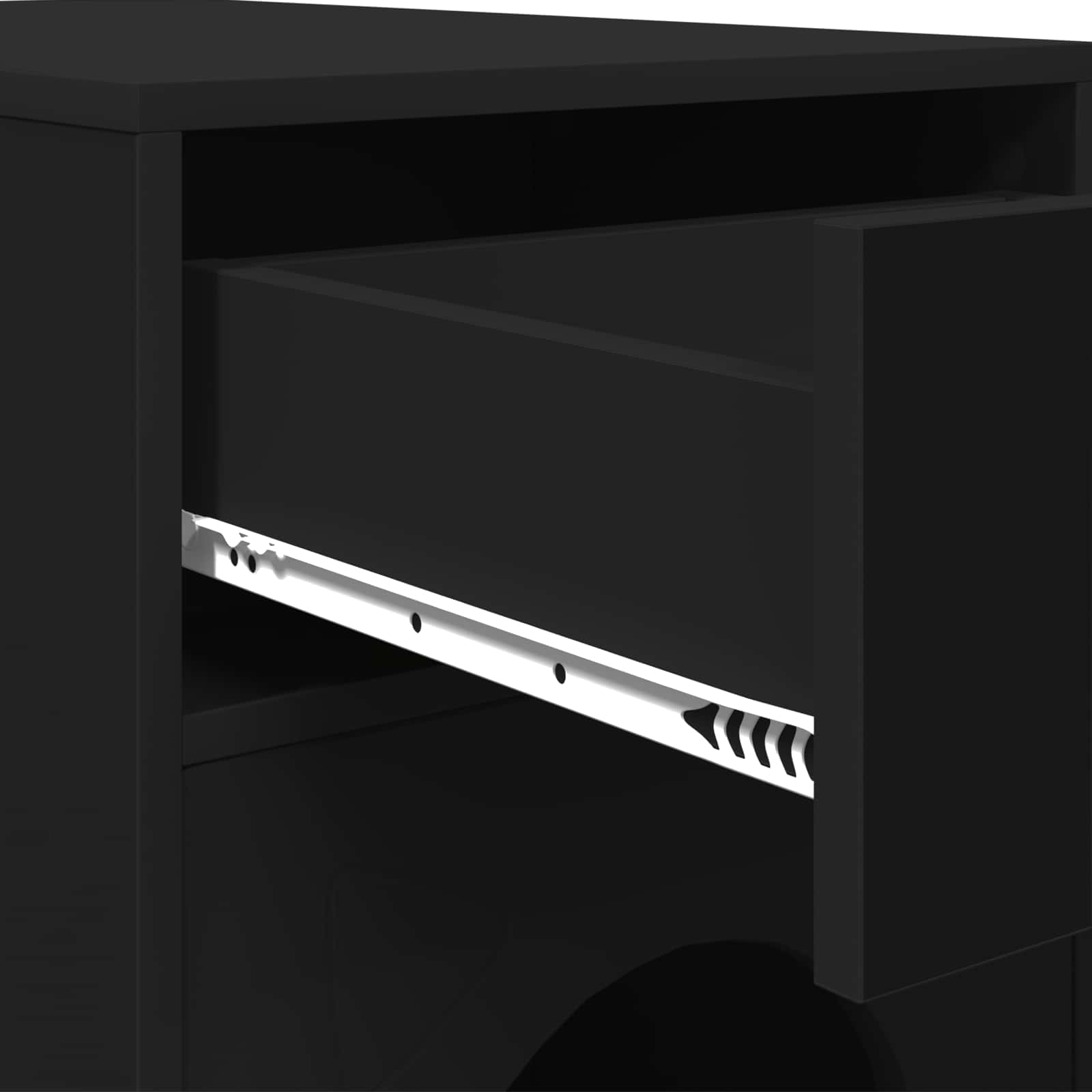 Kissatalo Musta 72 x 42.5 x 70 cm Tekninen puu - Image 9