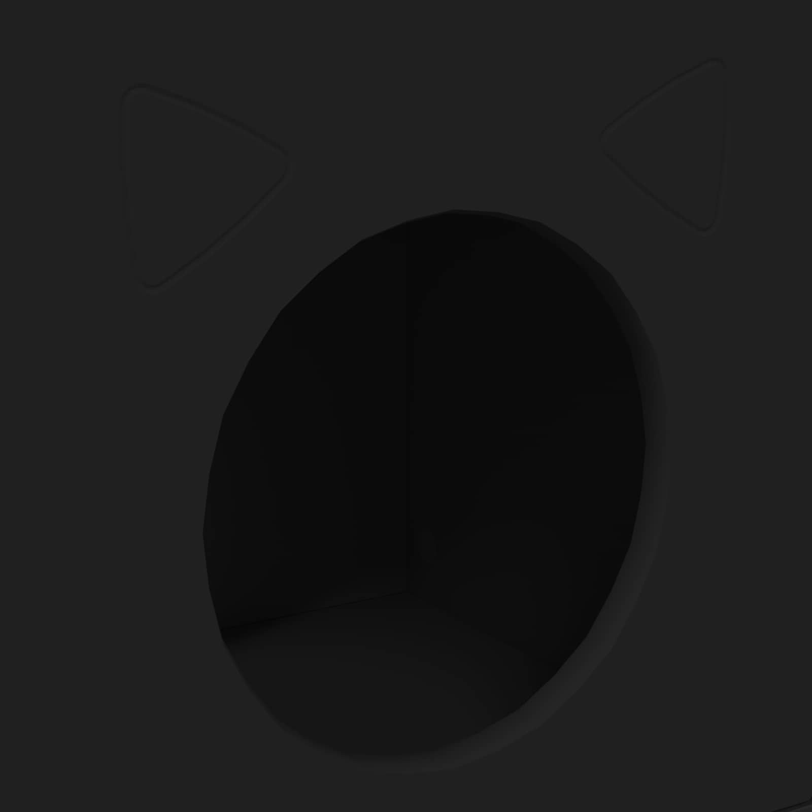 Kissatalo Musta 72 x 42.5 x 70 cm Tekninen puu - Image 11