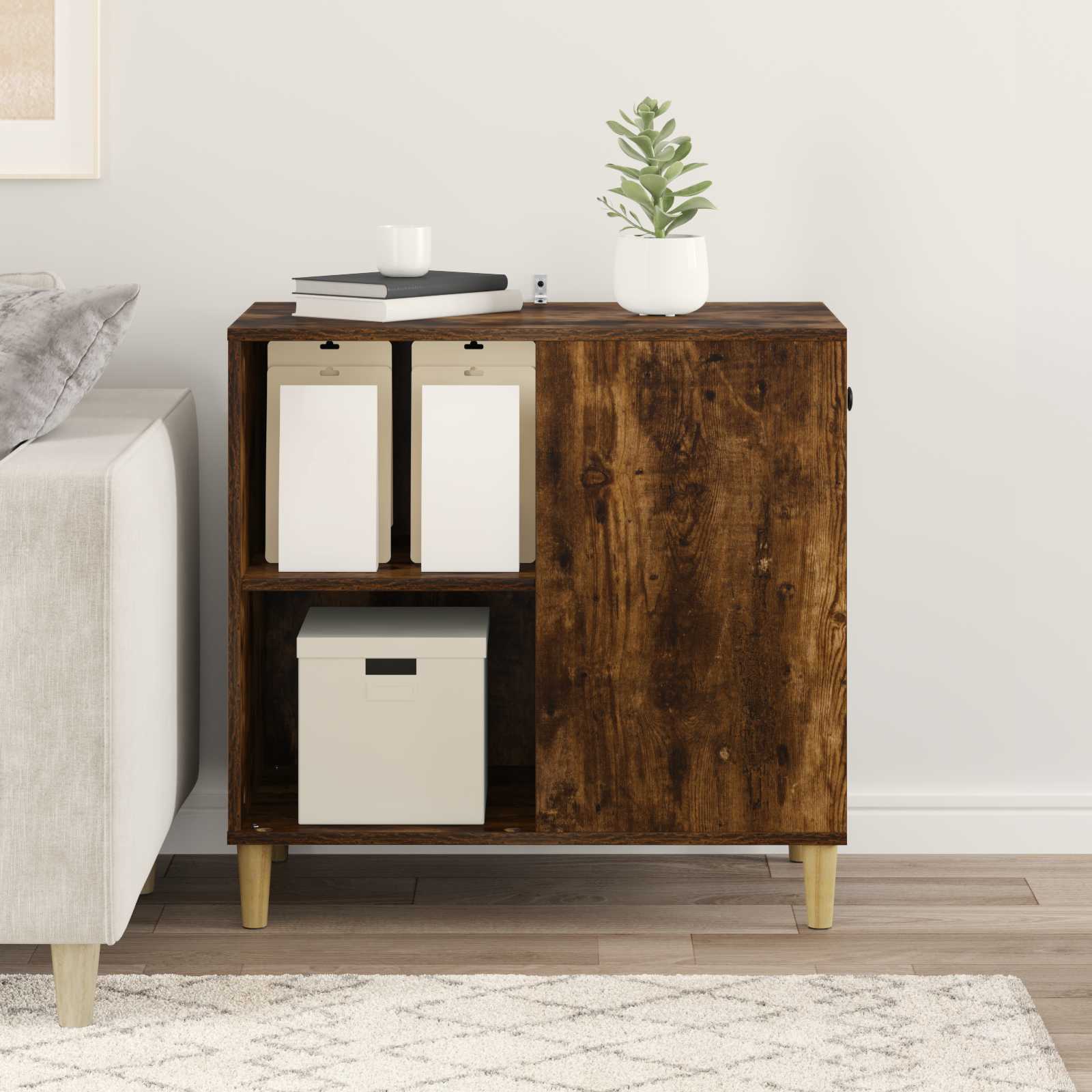 Kissatalo Savupähkinä 72 x 42.5 x 70 cm Tekninen puu - Image 4