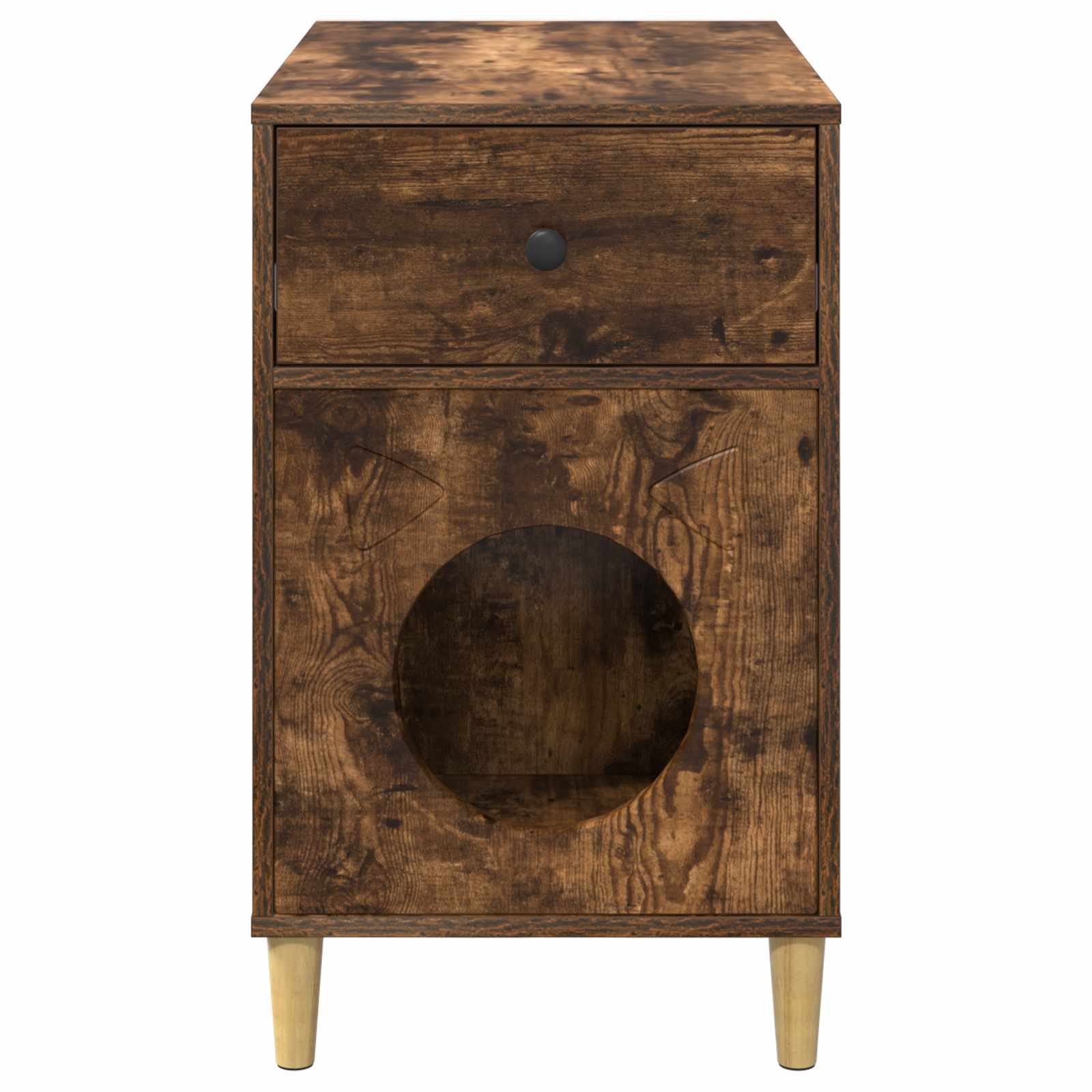 Kissatalo Savupähkinä 72 x 42.5 x 70 cm Tekninen puu - Image 7