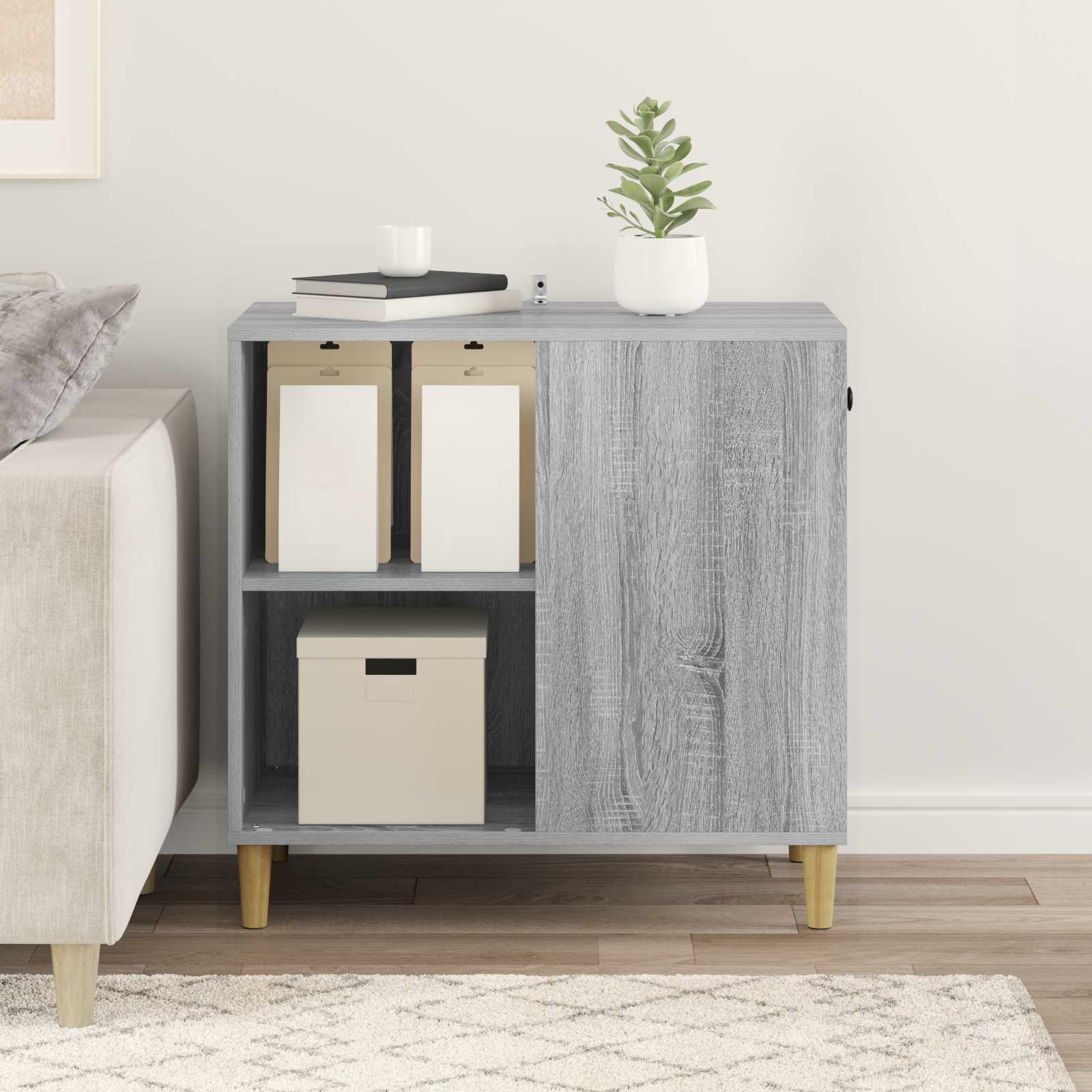 Kissatalo Harmaa Sonoma 72 x 42.5 x 70 cm Tekninen puu - Image 4