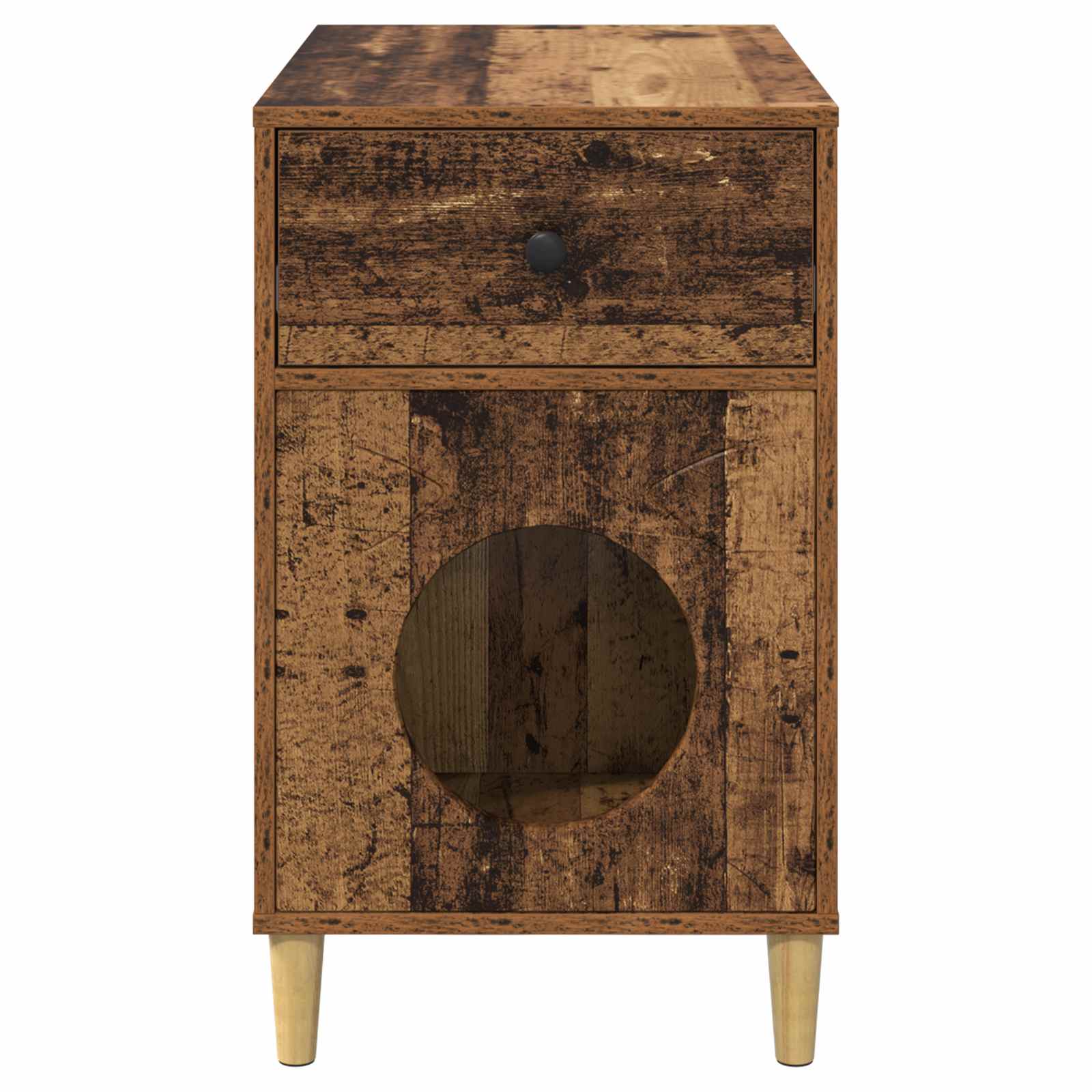 Kissatalo Vanha puu 72 x 42.5 x 70 cm Tekninen puu - Image 7