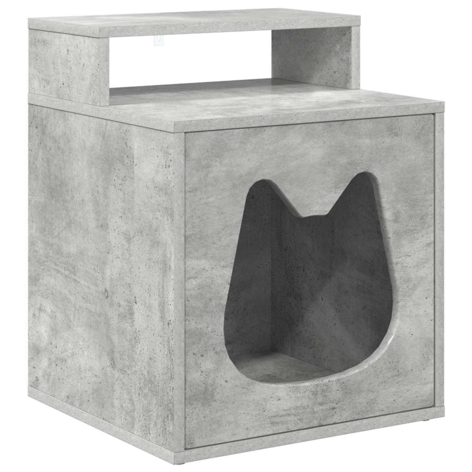 Kattenhuis Beton 42,5 x 40 x 53,5 cm Bewerkt hout image 2