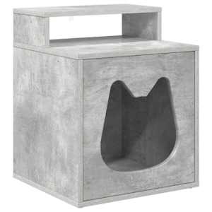 Kočičí dům Beton 42,5 x 40 x 53,5 cm kompozitní dřevo - obrázek 2