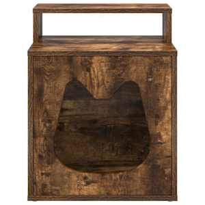Kočičí dům Kouřový dub 42,5 x 40 x 53,5 cm kompozitní dřevo - obrázek 5