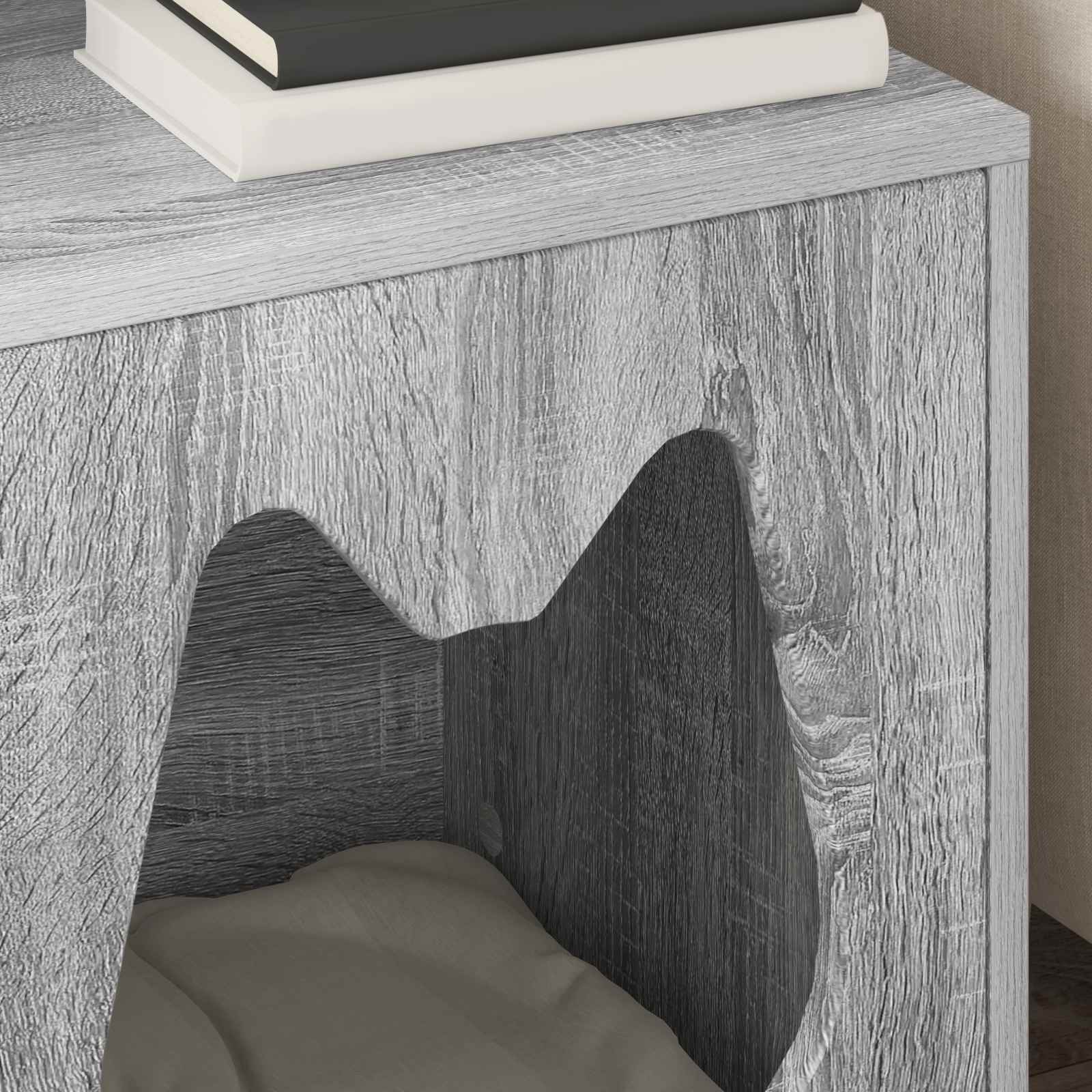 Kattenhuis Grijs Sonoma 42,5 x 40 x 52,5 cm Bewerkt hout image 4