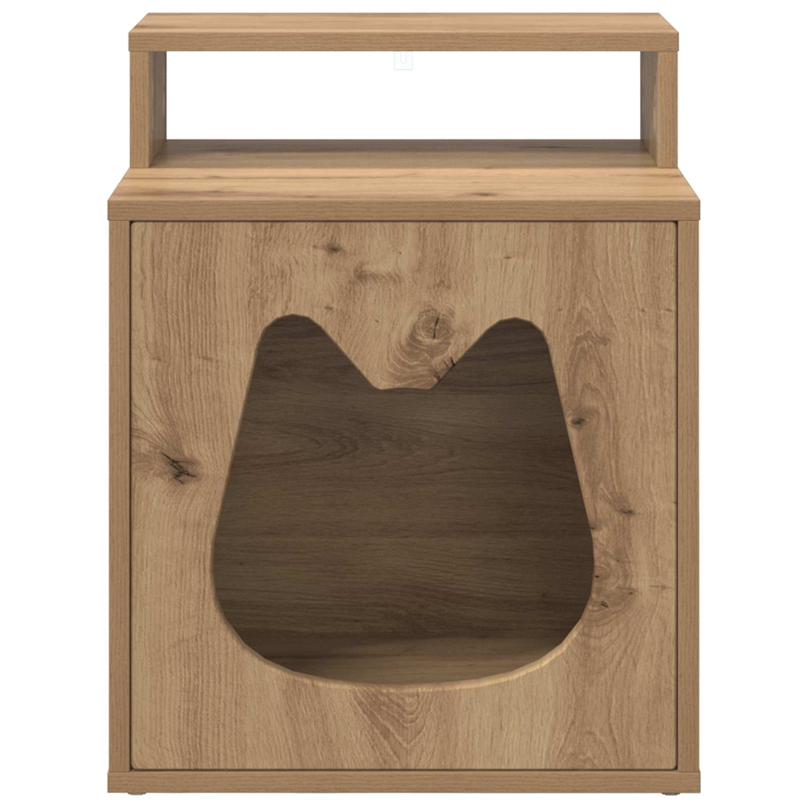Kattenhuis Ambachtelijk eiken 42,5 x 40 x 52,5 cm Bewerkt hout image 5