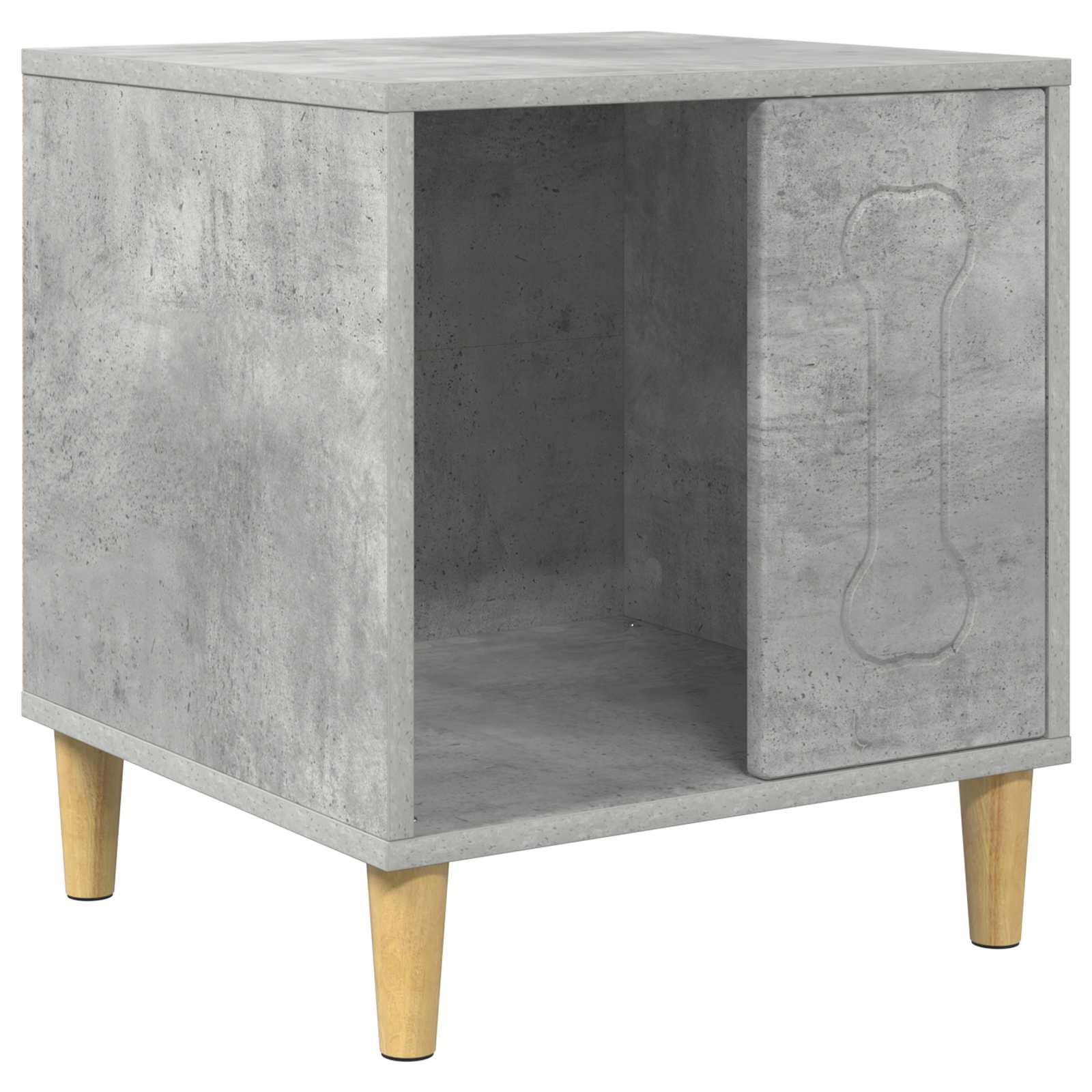 Hondenhuis Beton 44 x 42 x 49 cm Bewerkt hout image 2