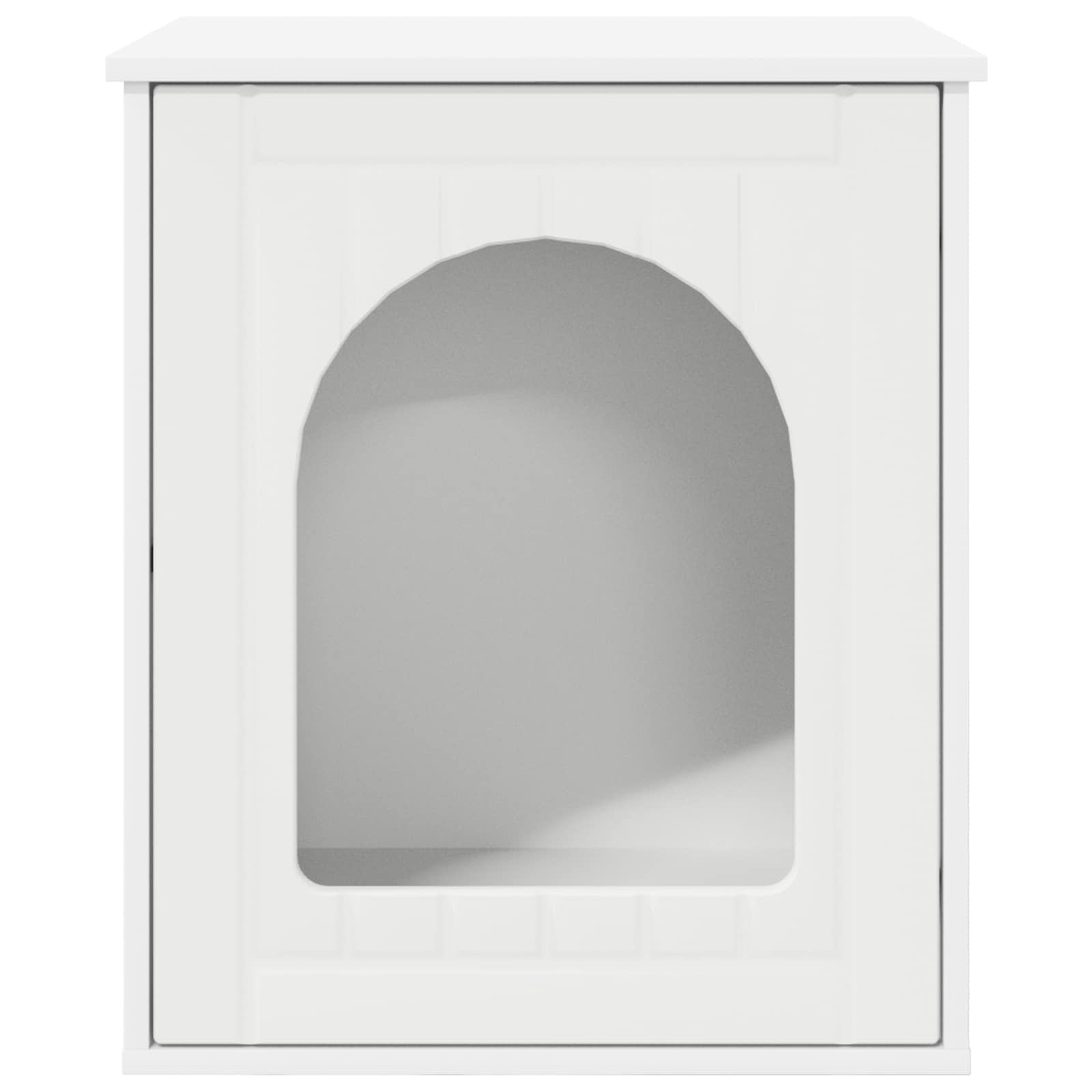 Kissatalo Valkoinen 53 x 52 x 60 cm Tekninen puu - Image 6