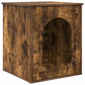 Kočičí dům Kouřový dub 53 x 52 x 62 cm kompozitní dřevo - obrázek 2