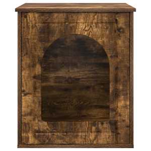 Kočičí dům Kouřový dub 53 x 52 x 62 cm kompozitní dřevo - obrázek 6