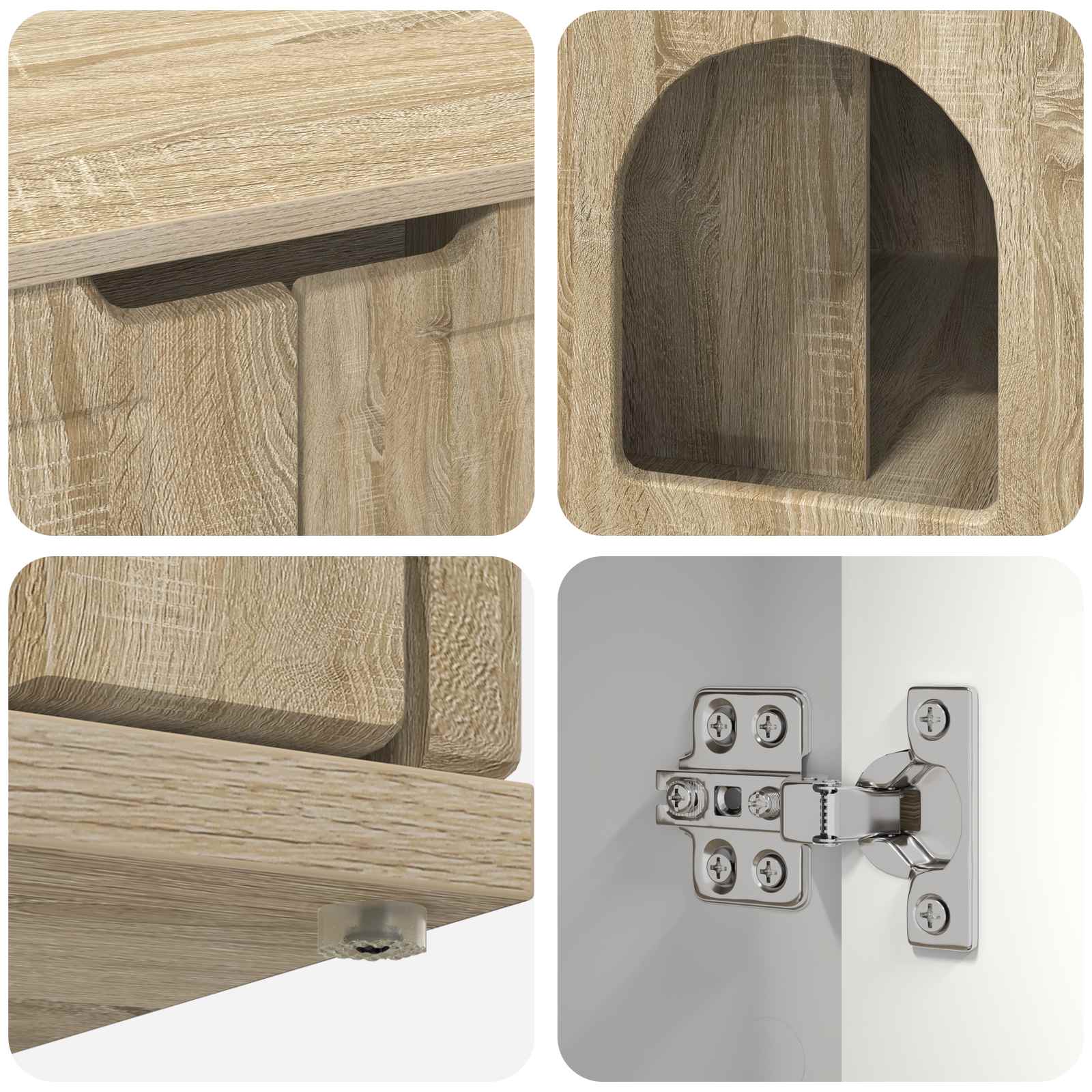 Casa pentru pisici Sonoma 85 x 55 x 53,5 cm Lemn compozit [9]
