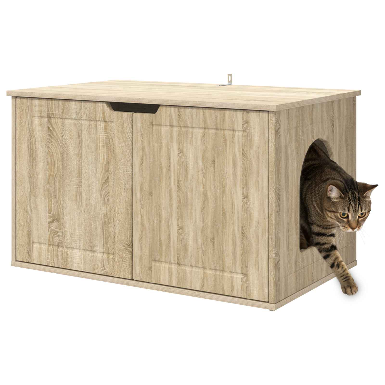 Casa pentru pisici Sonoma 85 x 55 x 53,5 cm Lemn compozit [2]