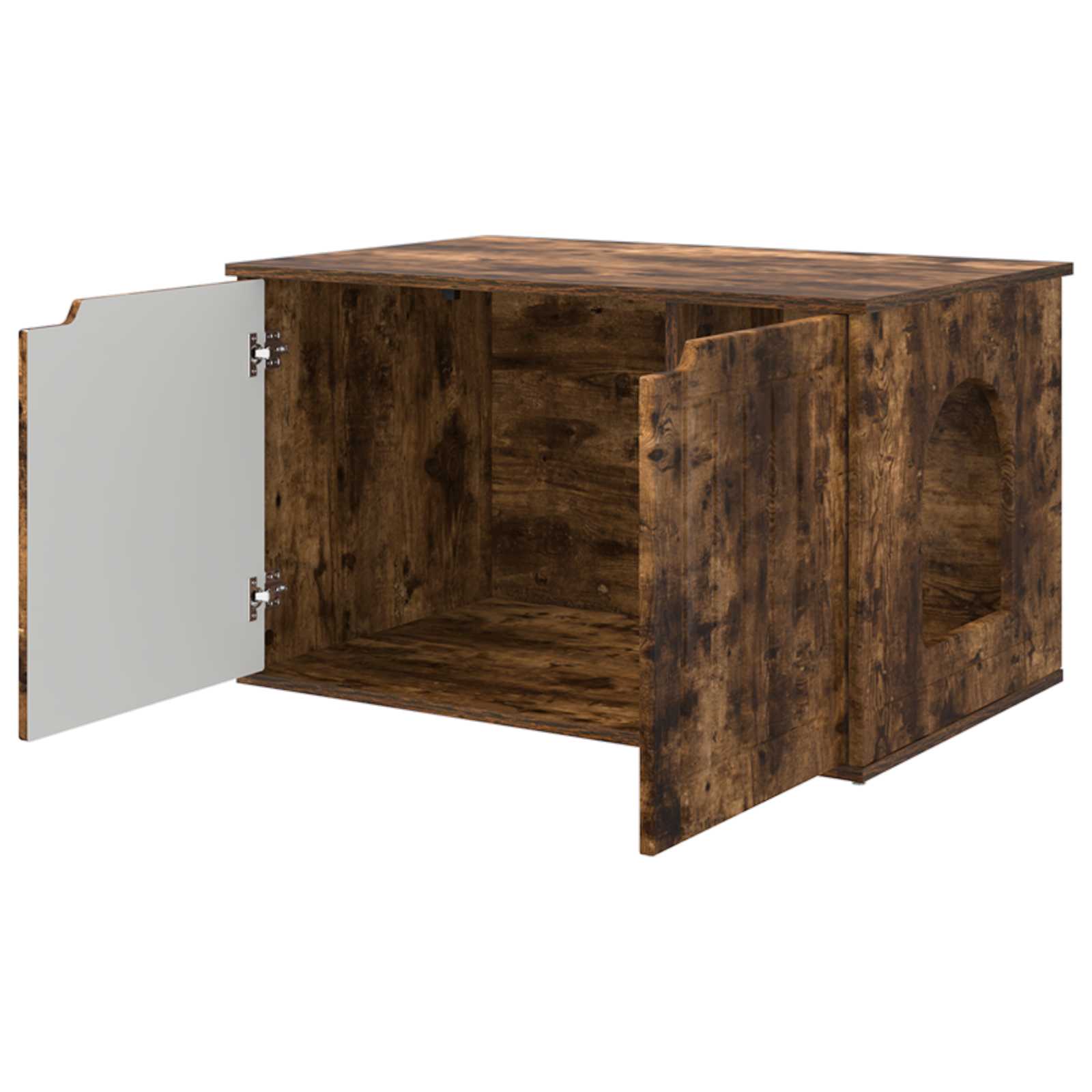 Casa pentru pisici Stejar fumuriu 85 x 55 x 53,5 cm [4]