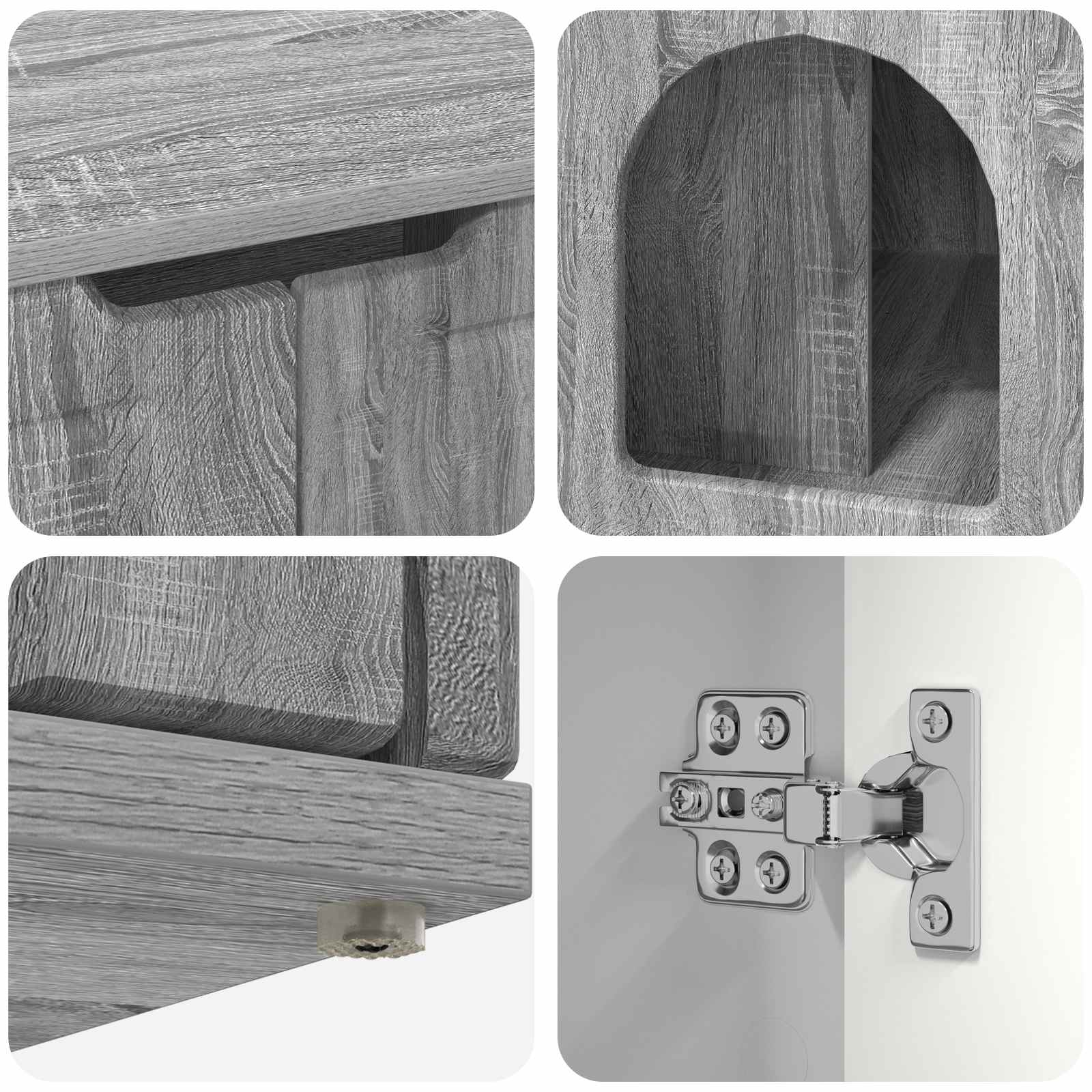 Casa pentru pisici Gri Sonoma 85 x 55 x 53,5 cm Lemn compozit [9]