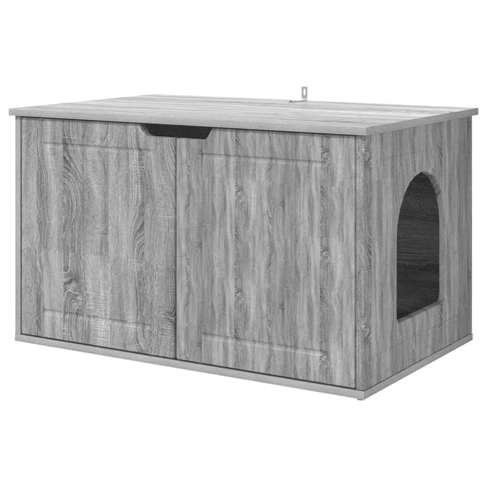 Casa pentru pisici Gri Sonoma 85 x 55 x 53,5 cm Lemn compozit [1]