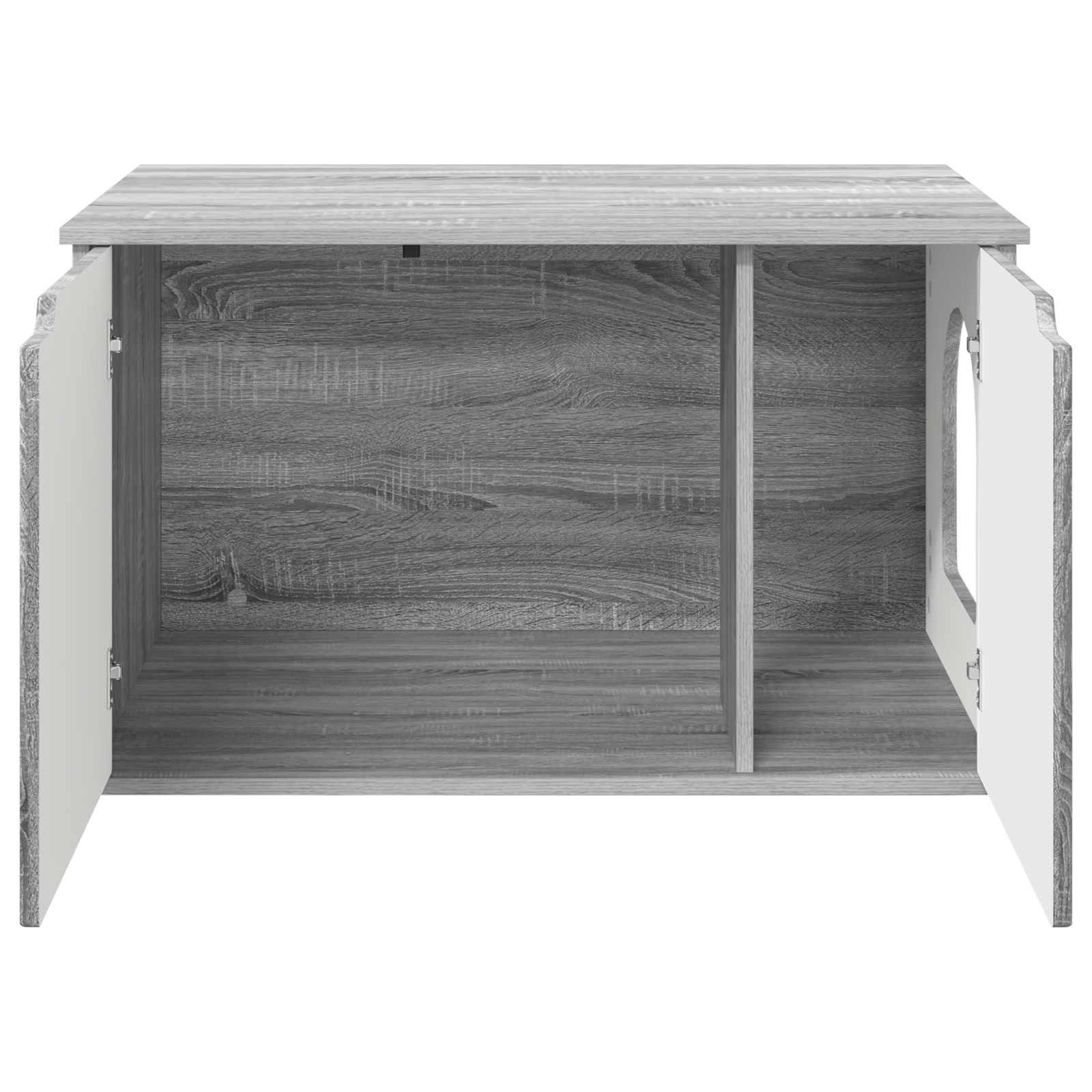 Casa pentru pisici Gri Sonoma 85 x 55 x 53,5 cm Lemn compozit [5]