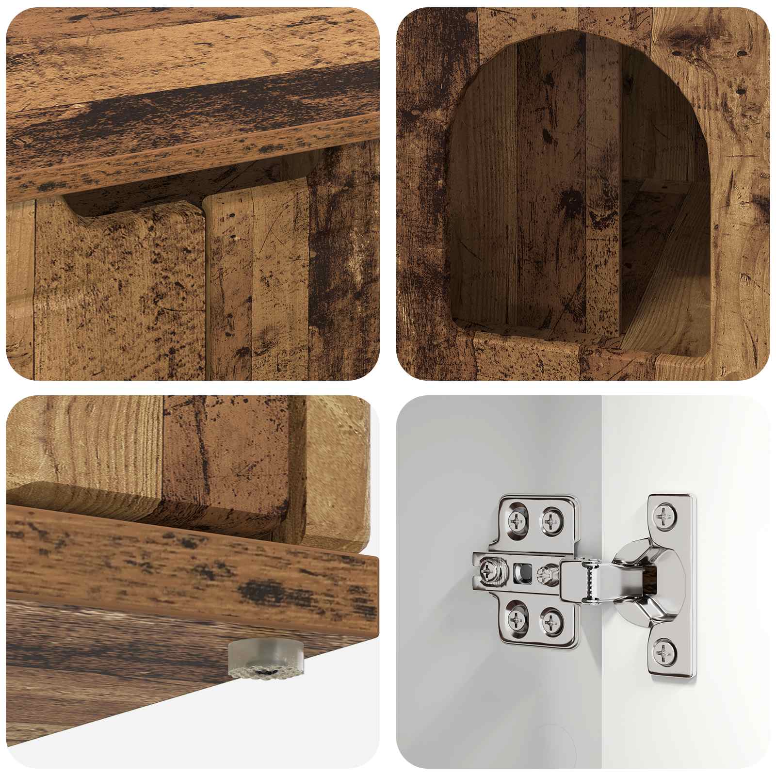 Casa pentru pisici Lemn vechi 85 x 55 x 53,5 cm Lemn compozit [9]