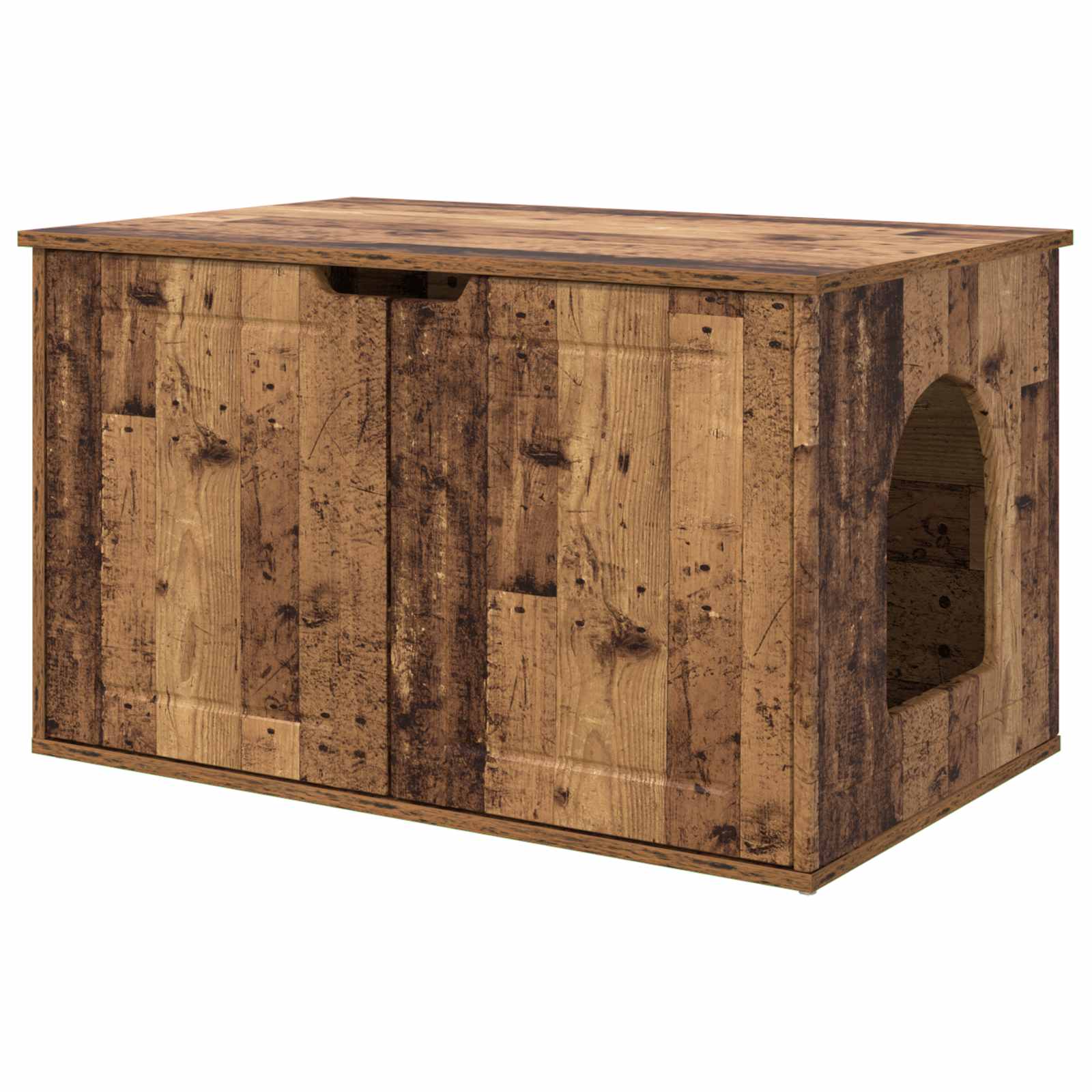 Casa pentru pisici Lemn vechi 85 x 55 x 53,5 cm Lemn compozit [1]