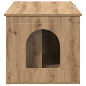 Kočičí dům Umělecký dub 85 x 55 x 50,5 cm kompozitní dřevo - obrázek 8