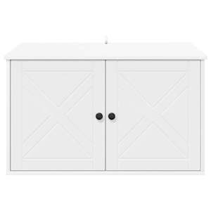 Kočičí dům Bílá 85 x 55 x 50,5 cm kompozitní dřevo - obrázek 7