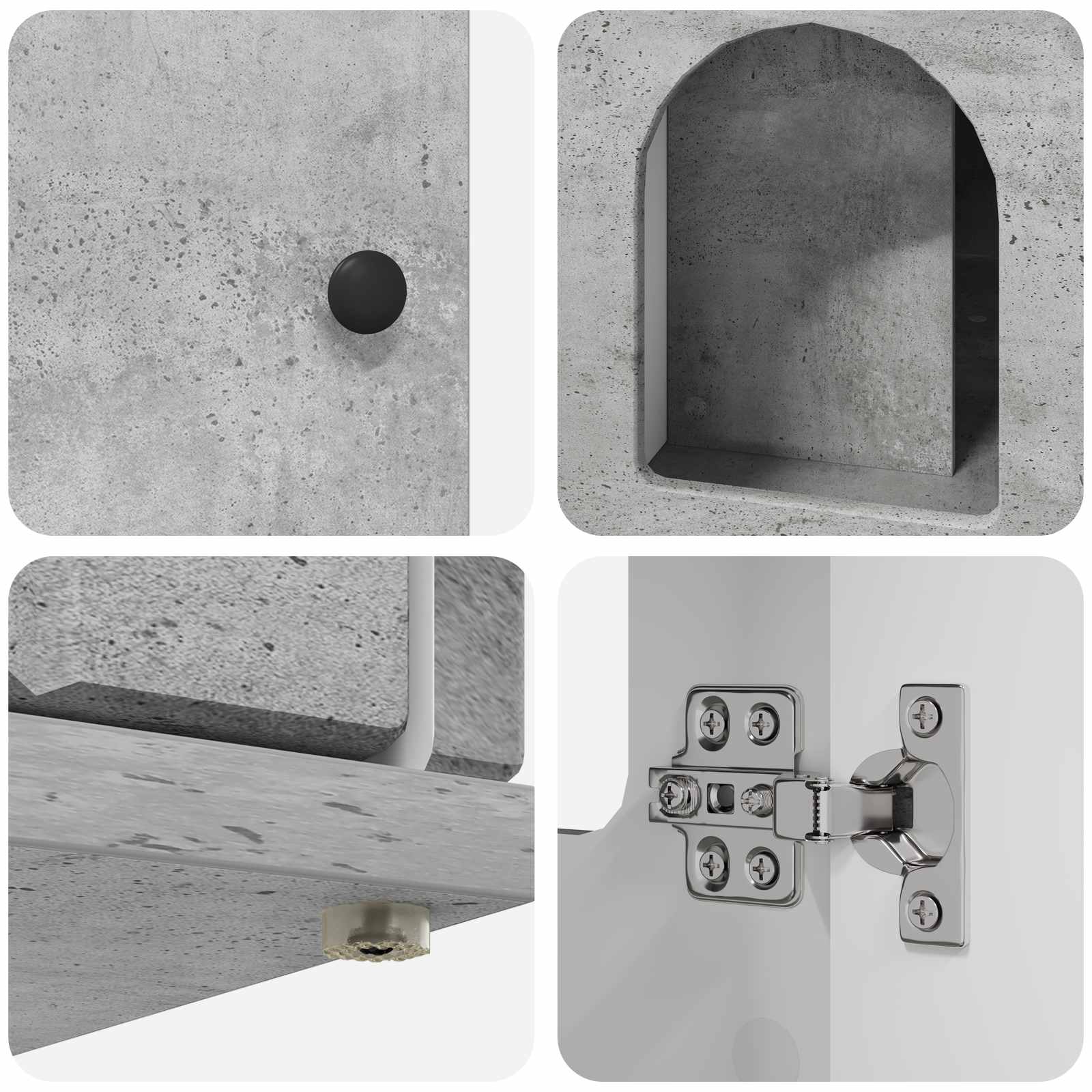 Casa pentru pisici Beton 85 x 55 x 50 cm Lemn compozit [9]