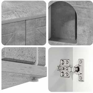 Kočičí dům Beton 85 x 55 x 50 cm kompozitní dřevo - obrázek 10
