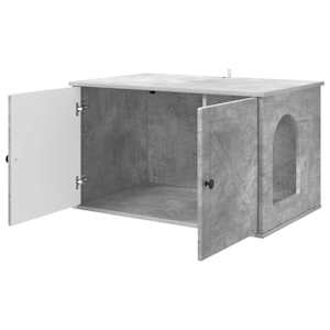 Kočičí dům Beton 85 x 55 x 50 cm kompozitní dřevo - obrázek 5