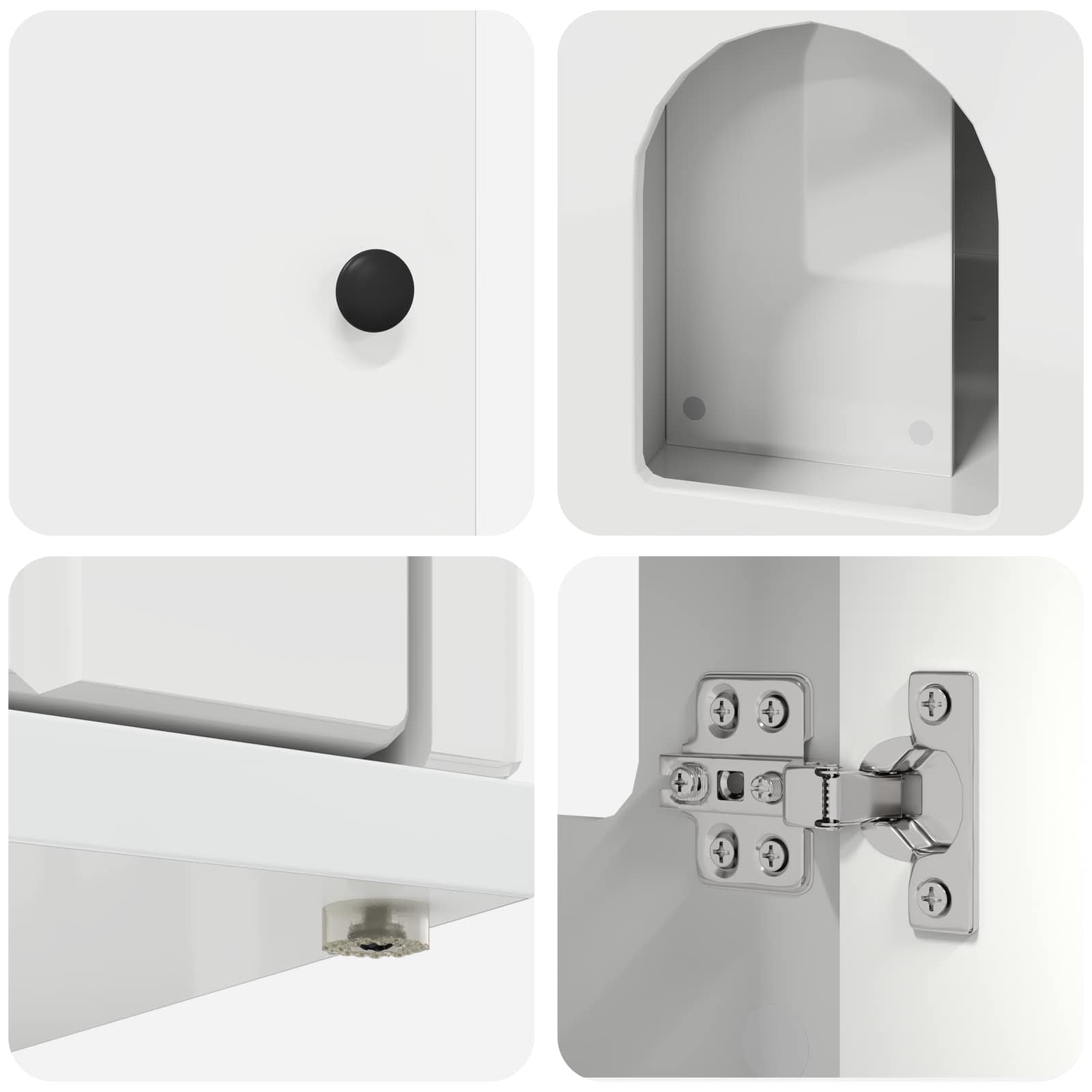 Casa pentru pisici Alb Lucios 85 x 55 x 50 cm Lemn compozit [9]