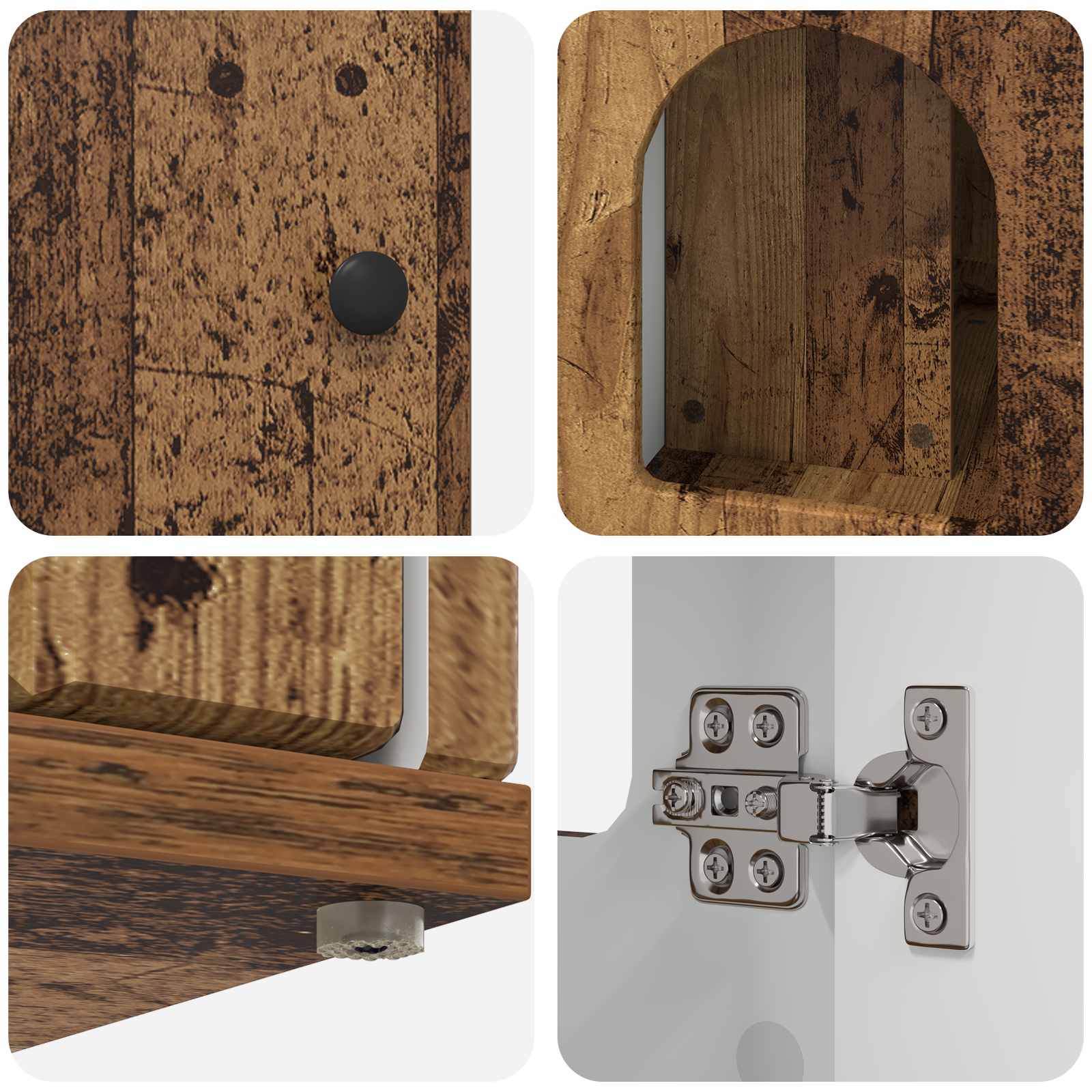 Casa pentru pisici Lemn vechi 85 x 55 x 50 cm Lemn compozit [9]