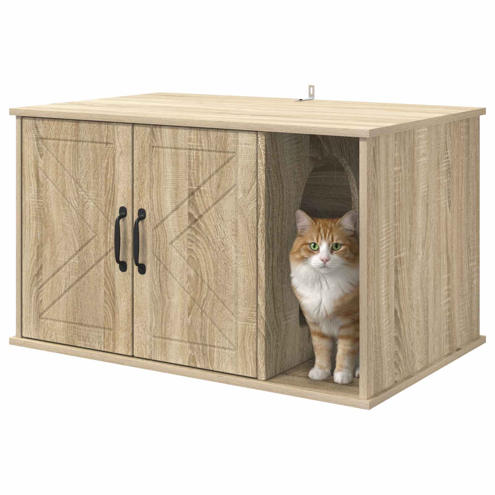 Kattenhuis Sonoma 85 x 55 x 50 cm Bewerkt hout image 3