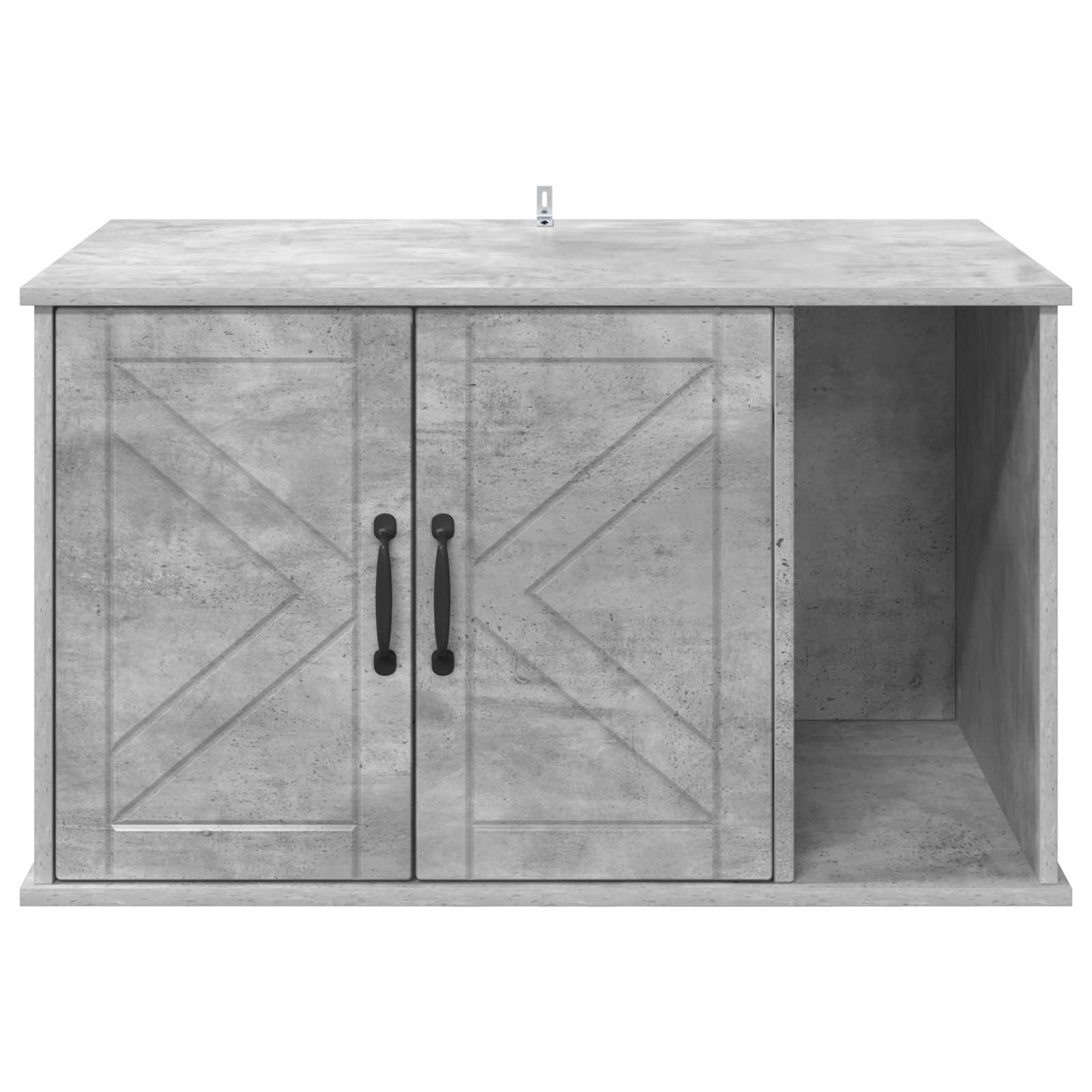 Kattenhuis Beton 85 x 55 x 50 cm Bewerkt hout image 6