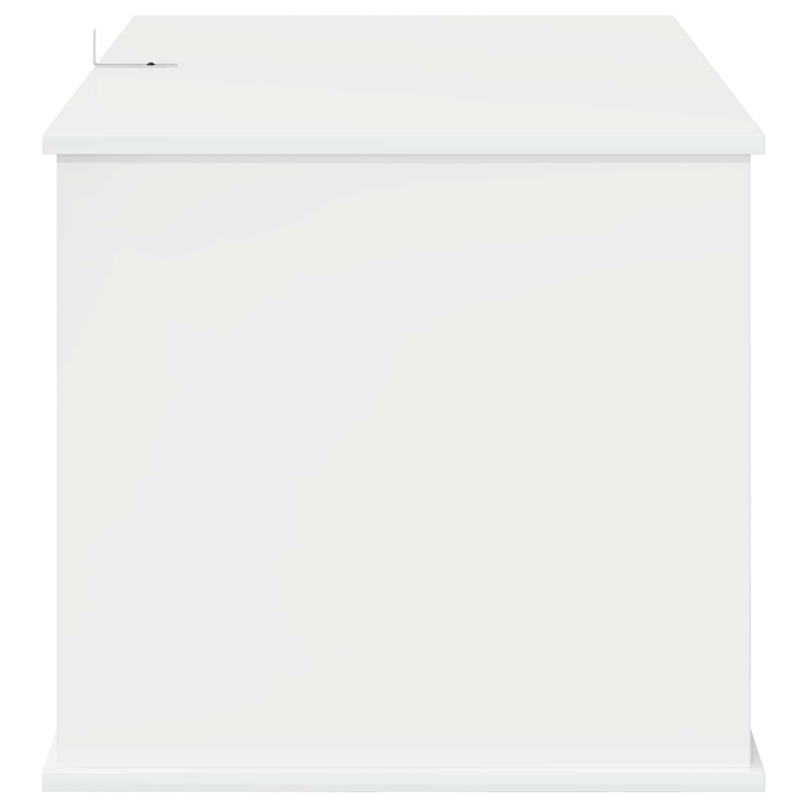 Kattenhuis Glanzend Wit 85 x 55 x 50 cm Bewerkt hout image 7