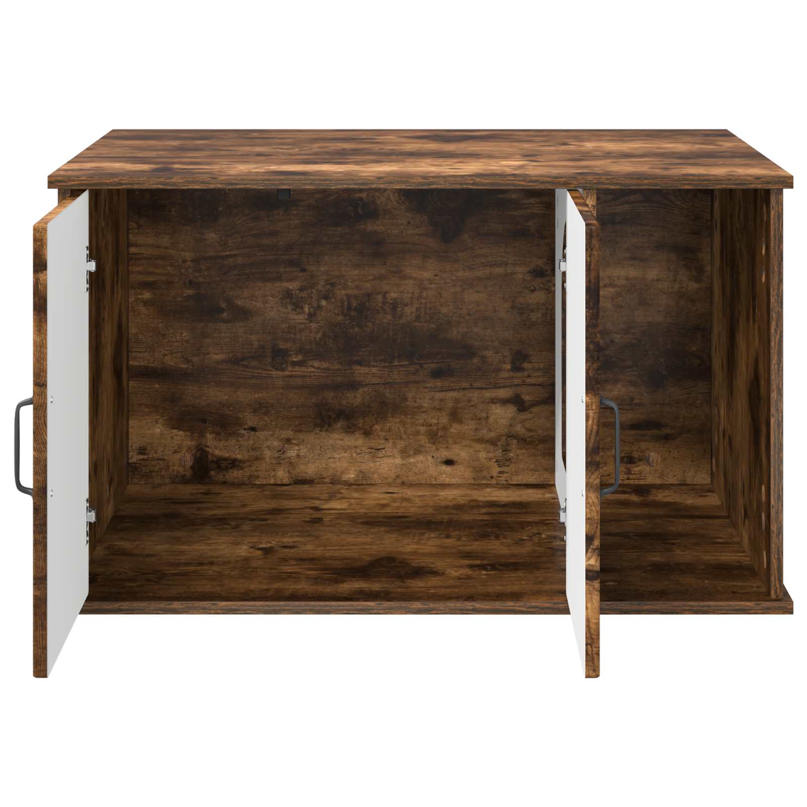 Kattenhuis Gerookt eiken 85 x 55 x 50 cm Bewerkt hout image 5