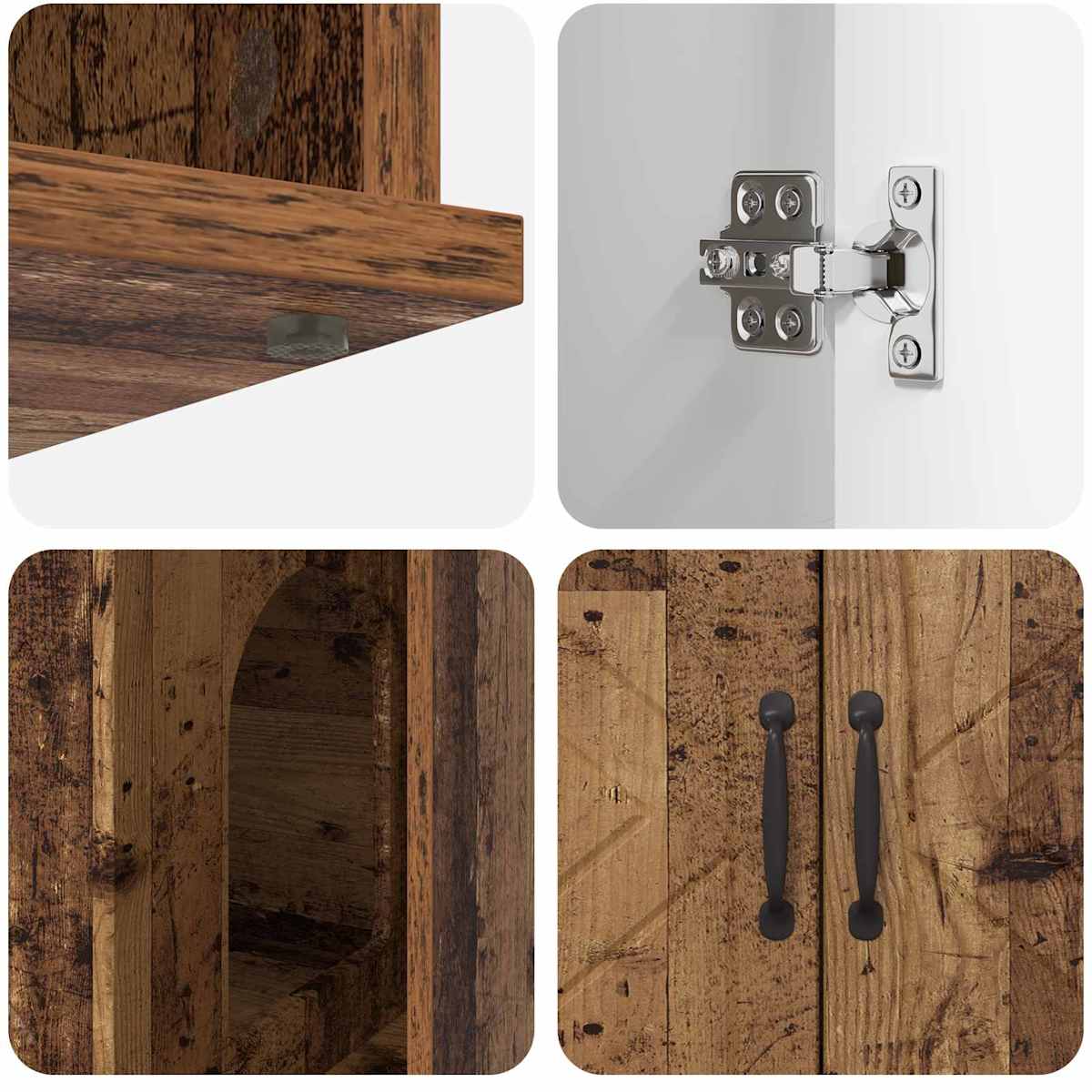 Kat Hus 85 x 55 x 50,5 cm Konstrueret træ - Billede 9