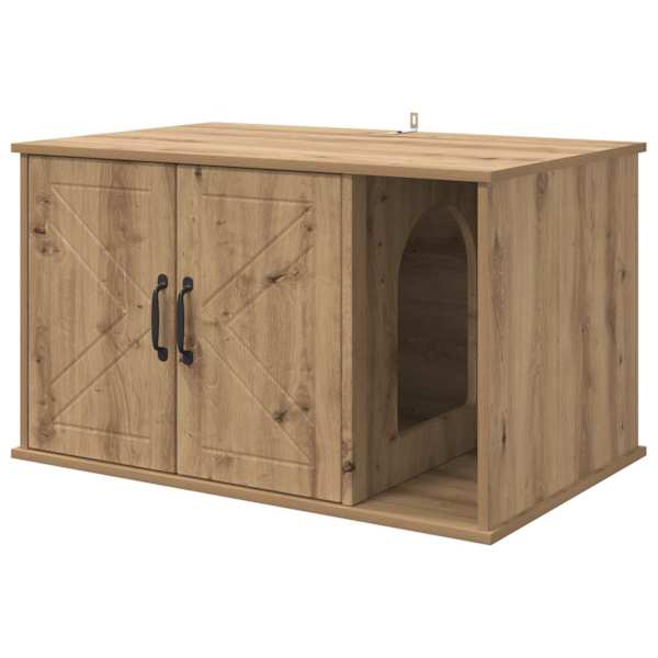 vidaXL Kassi Maja Artisan tamm 85 x 55 x 50,5 cm Tehispuit