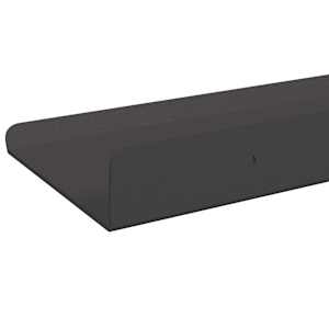 Plovoucí police Nástěnný 3 pcs Černý 40 x 9 x 2,5 cm Ocel - obrázek 7