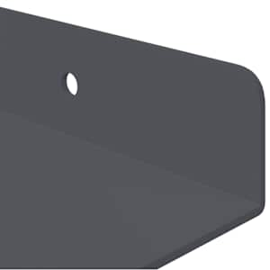 Plovoucí police Nástěnný 3 pcs Antracit 40 x 9 x 2,5 cm Ocel - obrázek 8