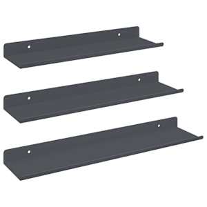 vidaXL Ujuv riiul 3 tk Antratsiit 40 x 9 x 2,5 cm Teras