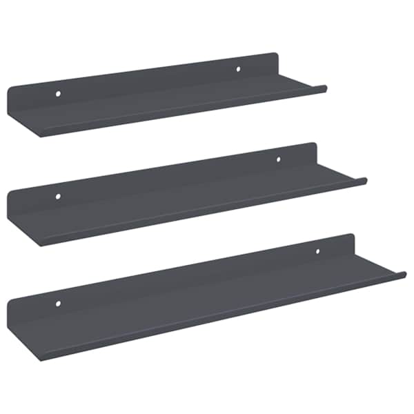 vidaXL Ujuv riiul 3 tk Antratsiit 40 x 9 x 2,5 cm Teras