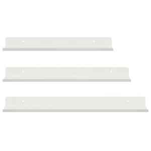 Plovoucí police Nástěnný 3 pcs Bílý 40 x 9 x 2,5 cm Ocel - obrázek 5