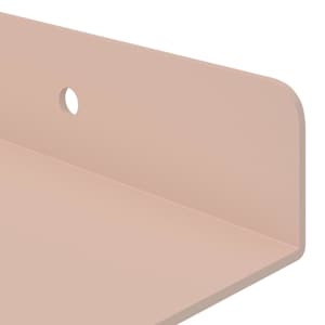 Plovoucí police Nástěnný 4 pcs Růžová 30 x 9 x 2,5 cm Ocel - obrázek 8