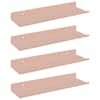 vidaXL Ujuv riiul 4 tk Roosa 30 x 9 x 2,5 cm Teras