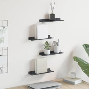 Ležeča polica 4 pcs Antracit 30 x 9 x 2,5 cm Jeklo
