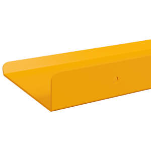 Plovoucí police 2 pcs Hořčicově žlutá 30 x 9 x 2,5 cm Ocel - obrázek 7