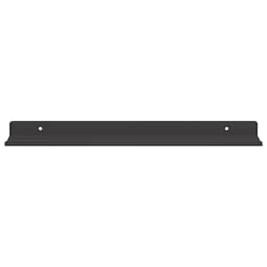 Plovoucí police Nástěnný 2 pcs Černý 40 x 8,5 x 2,5 cm Ocel - obrázek 5