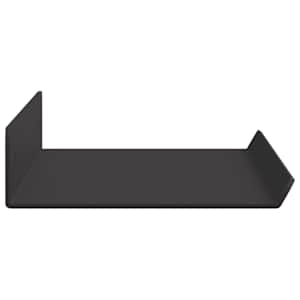 Plovoucí police Nástěnný 2 pcs Černý 40 x 8,5 x 2,5 cm Ocel - obrázek 6