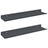 vidaXL Ujuv riiul 2 tk Antratsiit 40 x 9 x 2,5 cm Teras