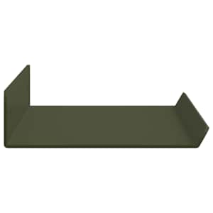 Plovoucí police 2 pcs Olivově zelená 40 x 9 x 2,5 cm Ocel - obrázek 6